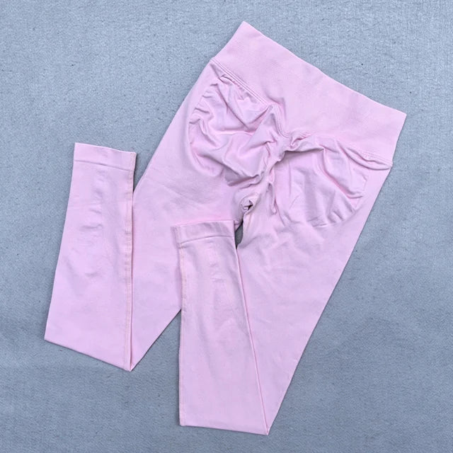 Women’s Ribbed-Waist Yoga Leggings