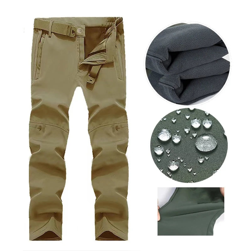 Outdoor Hooded Jacket and Trouser Clothing Set with Style Options