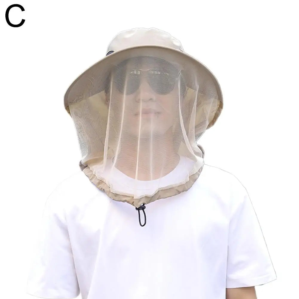 Wide Brim Outdoor Hat with Face Mesh Style Options