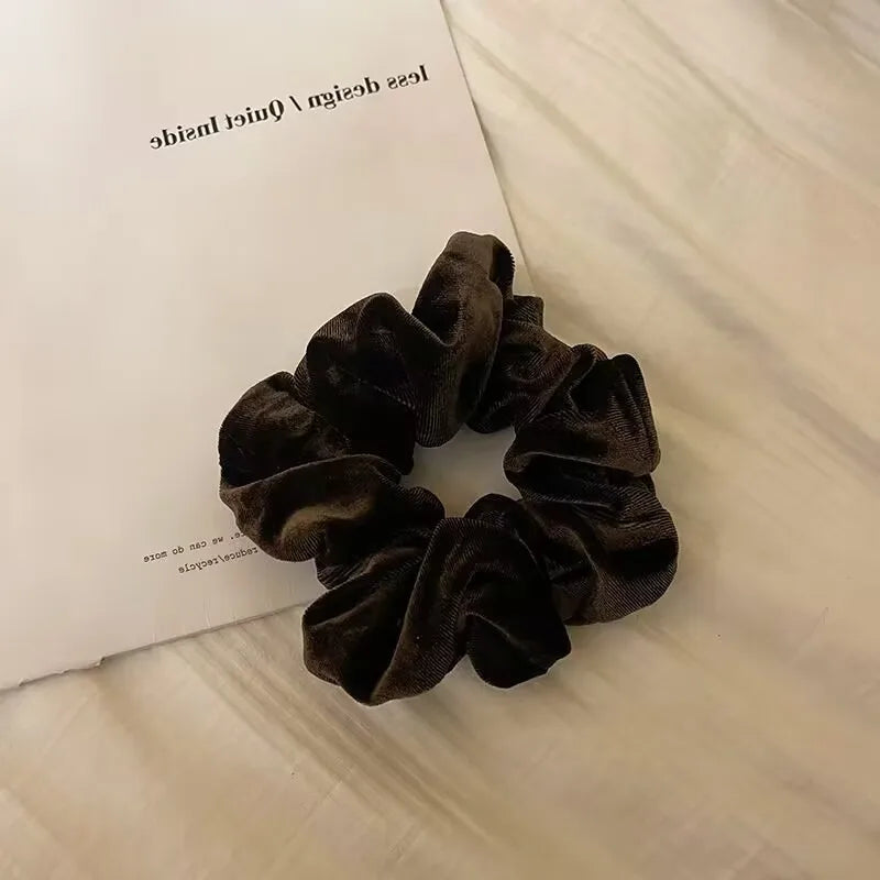 Fabric Scrunchie Elastic Hair Band for Ponytail and Bun Styling