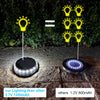 4PCS Super Bright LED Solar Pathway Light Outdoor IP65 Waterproof 3.7V 1200mAH Ground Lamp for Garden Decoration