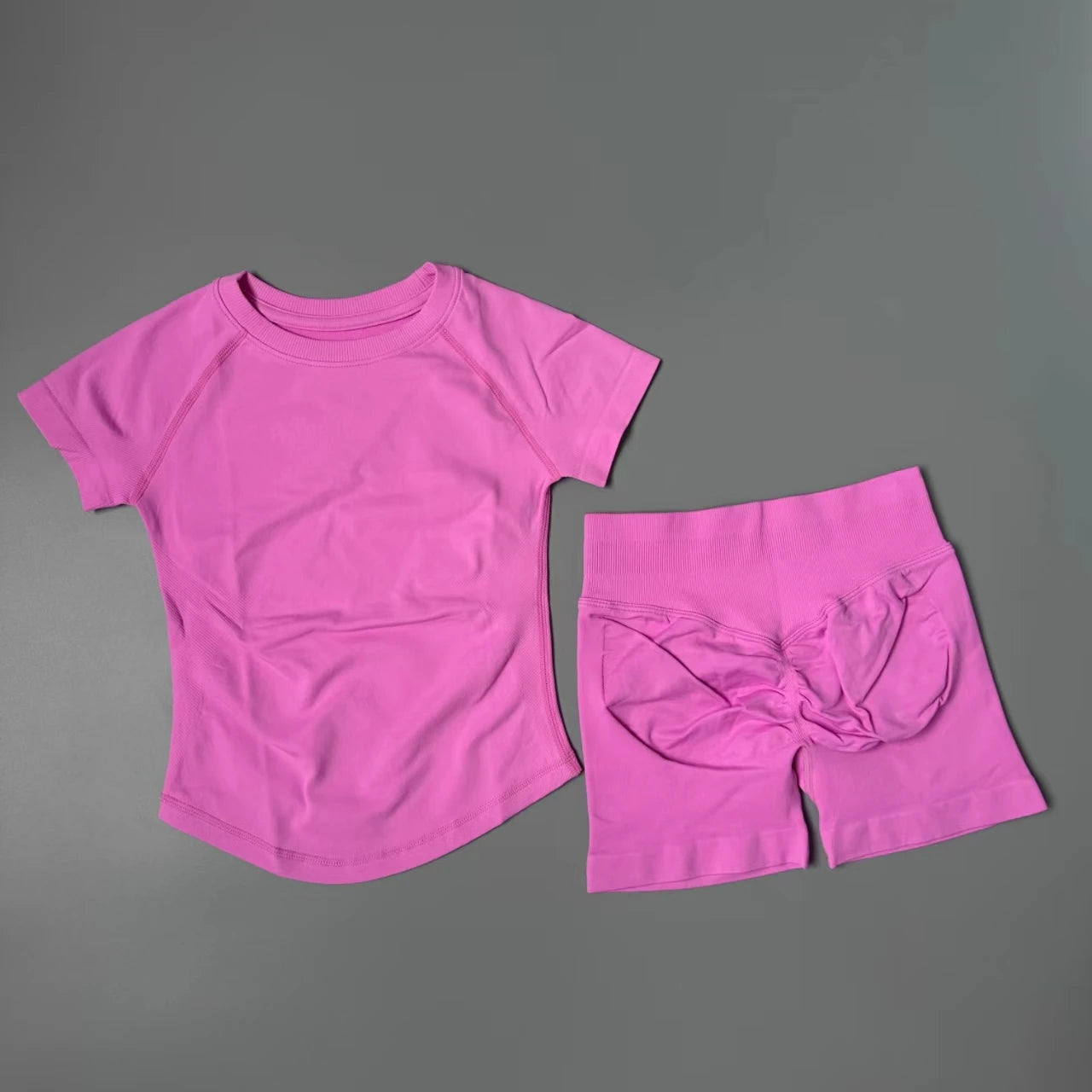 Women's Tee And Shorts Yoga Set For Workout Outfits