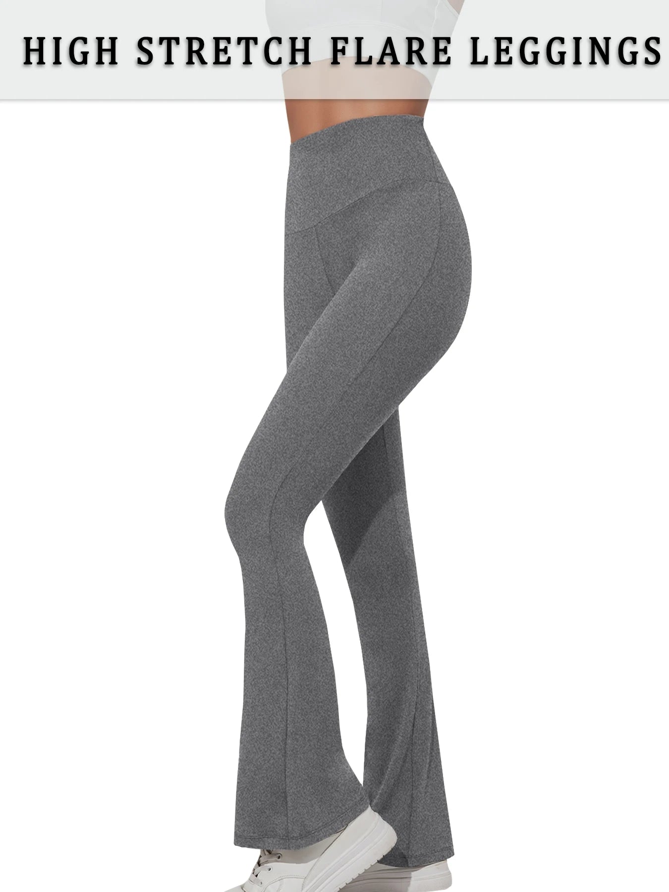 Women's High Waist Flared Leggings For Workout Outfits