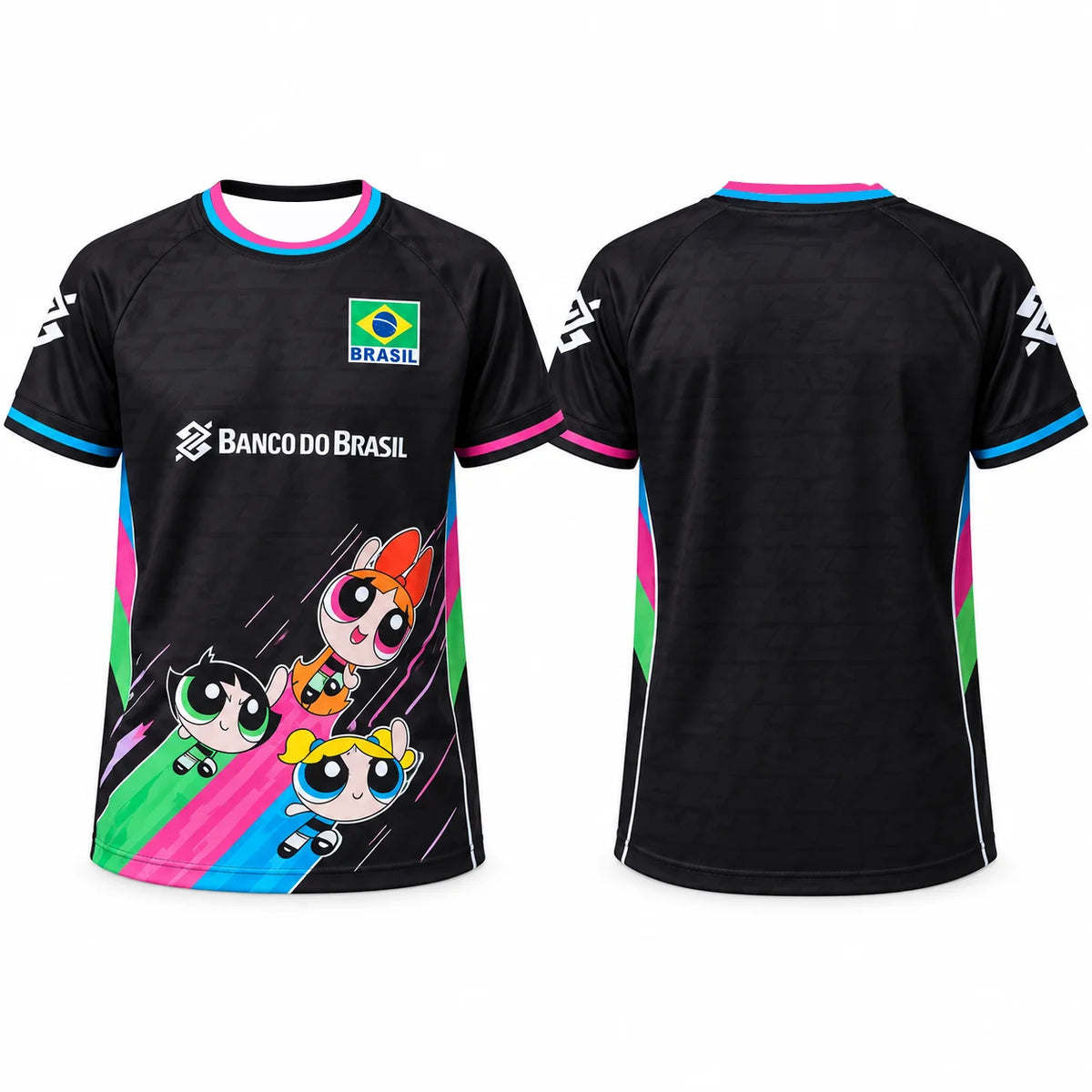 Brazil Cartoon Volleyball Short Sleeve Jersey For Sports Outfits