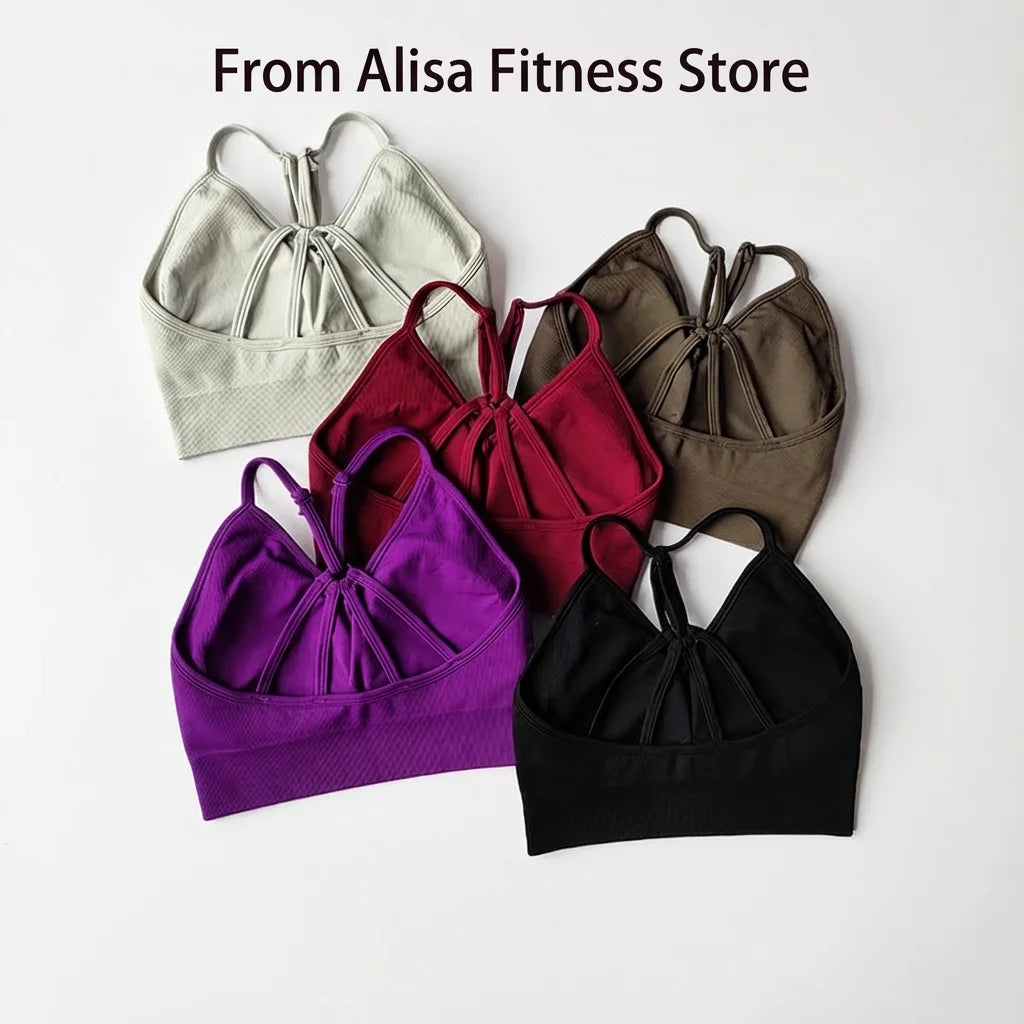 Women's Cross Back Bra And Leggings Yoga Set