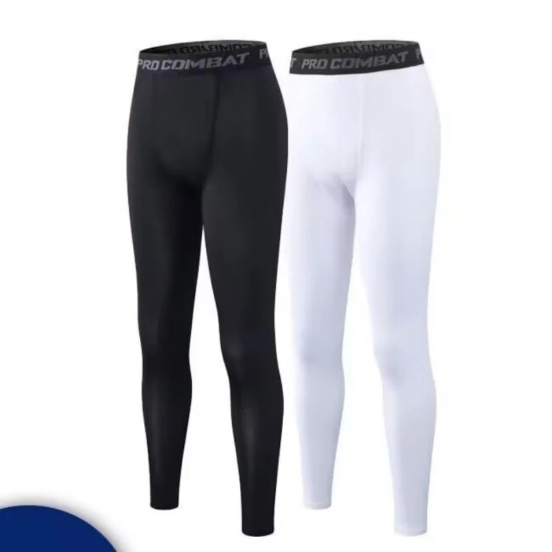Men's Fitted Training Leggings for Gym and Running