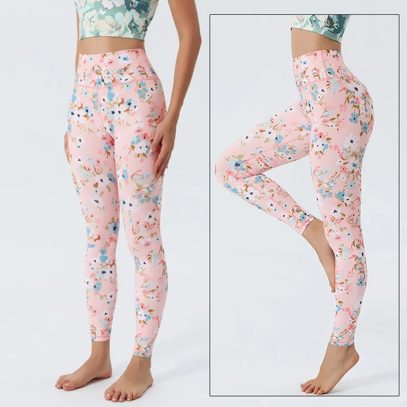 Women's Printed High-Waist Workout Leggings
