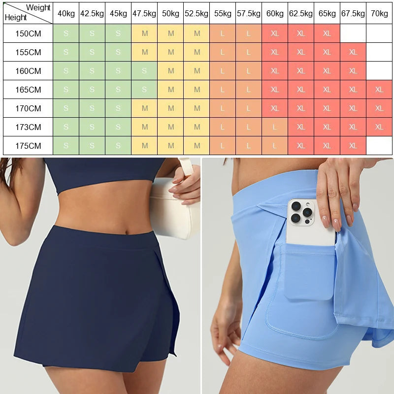 Women's Wrap-Front Tennis Skort