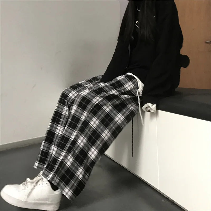 Full Length Loose Fit Casual Streetwear Pants with Waistband