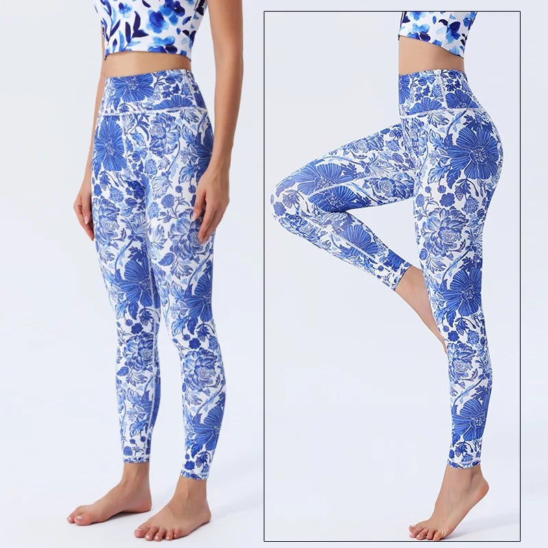 Women's Printed High-Waist Workout Leggings