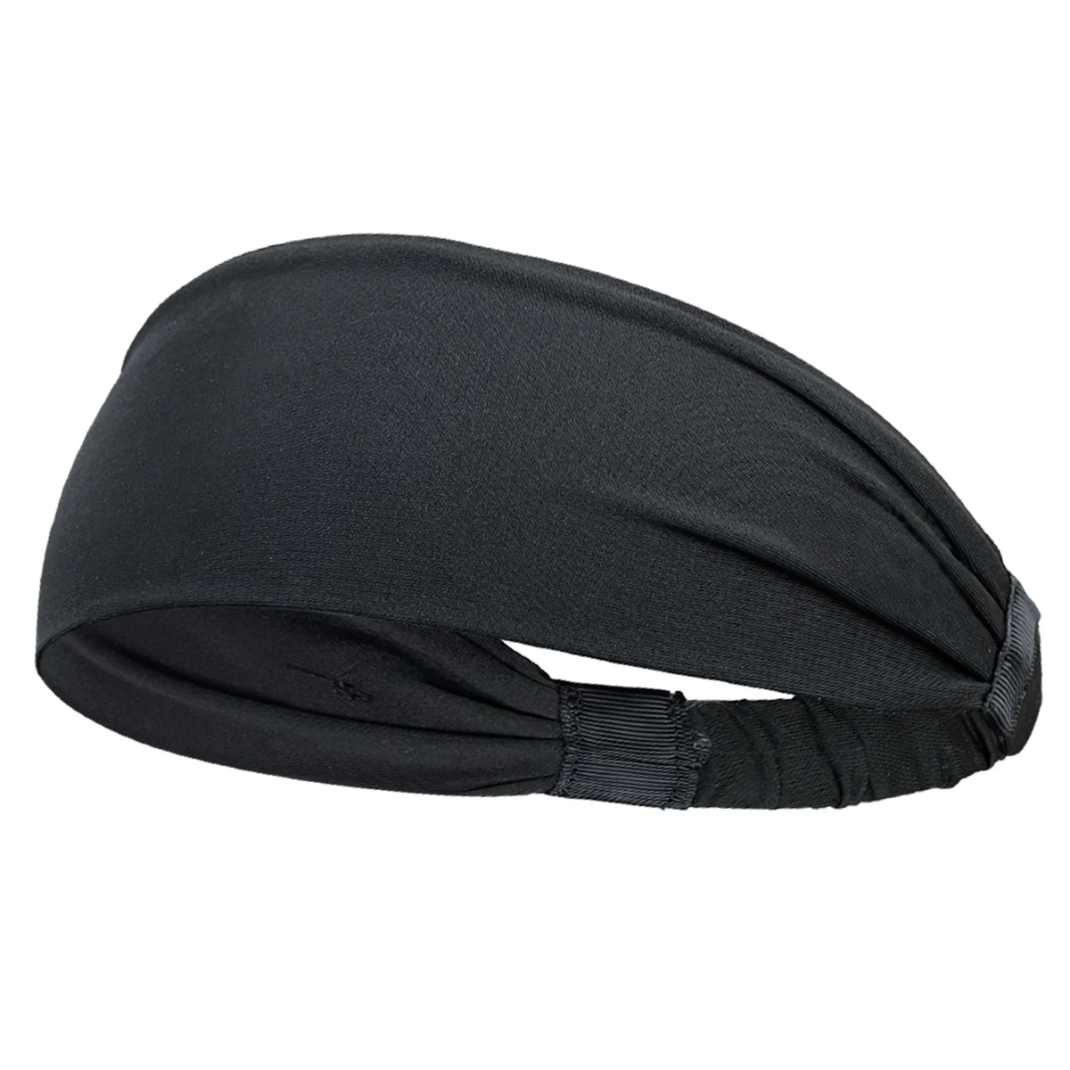Elastic Sports Headband with Wide Fabric Band for Hair Control