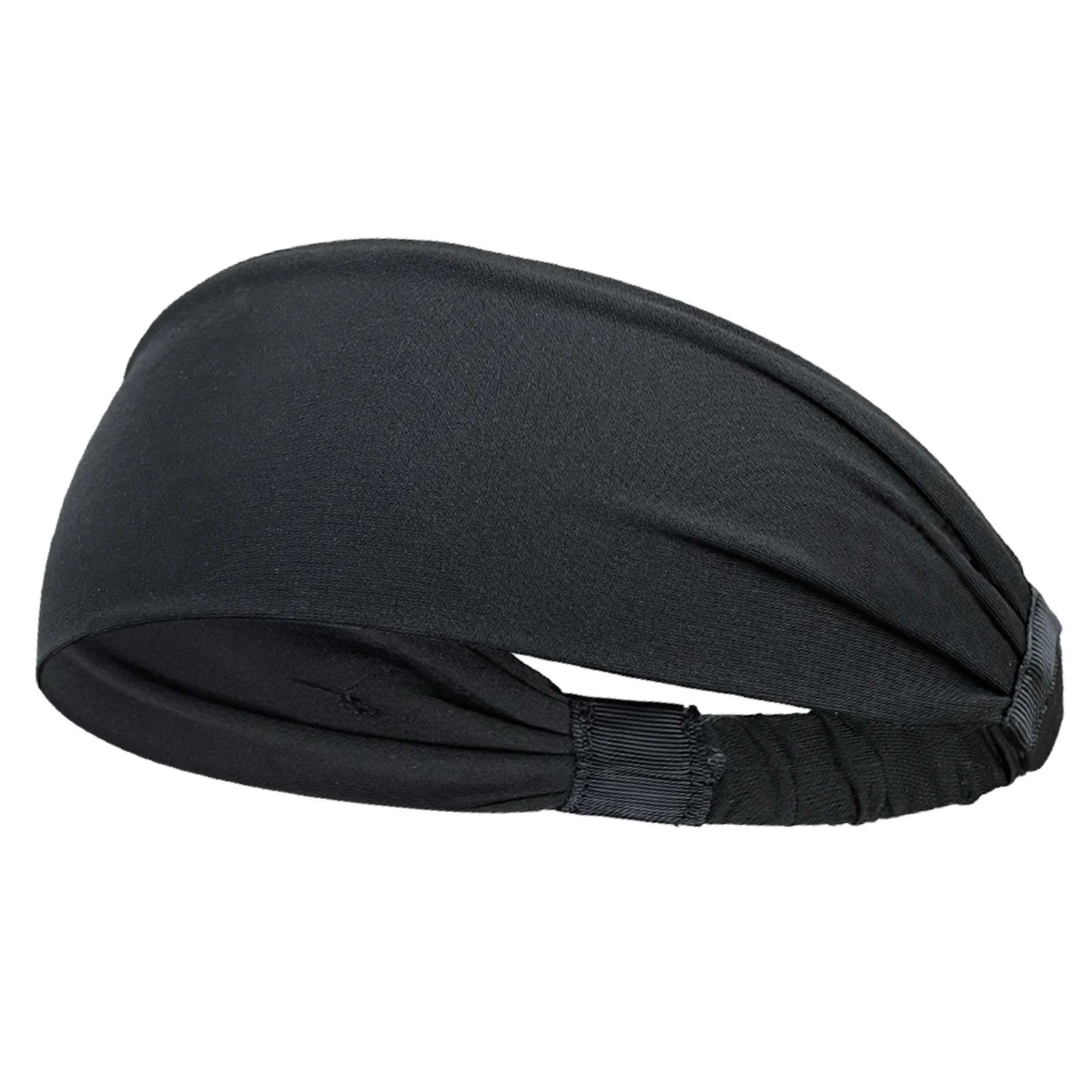 Elastic Sports Headband with Wide Fabric Band for Hair Control