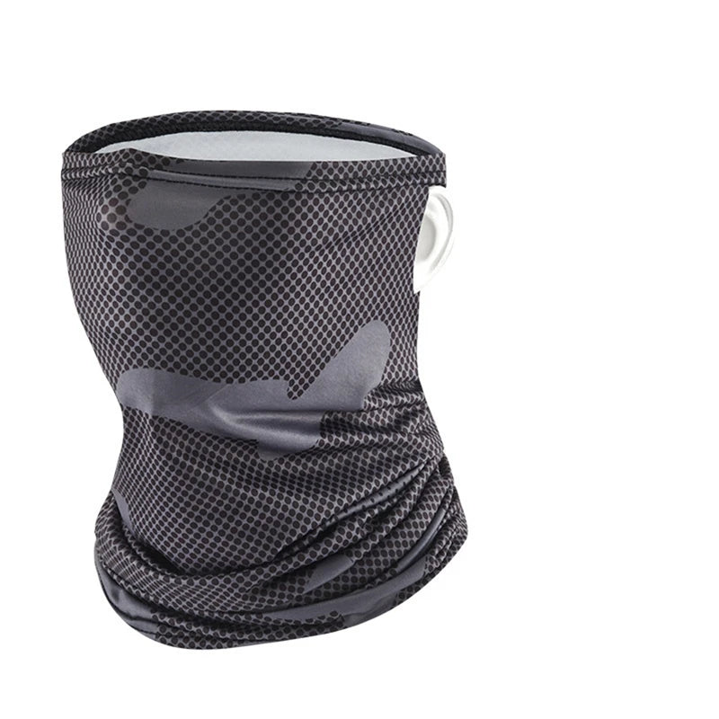 Patterned Tube Neck Gaiter Scarf with Face Coverage