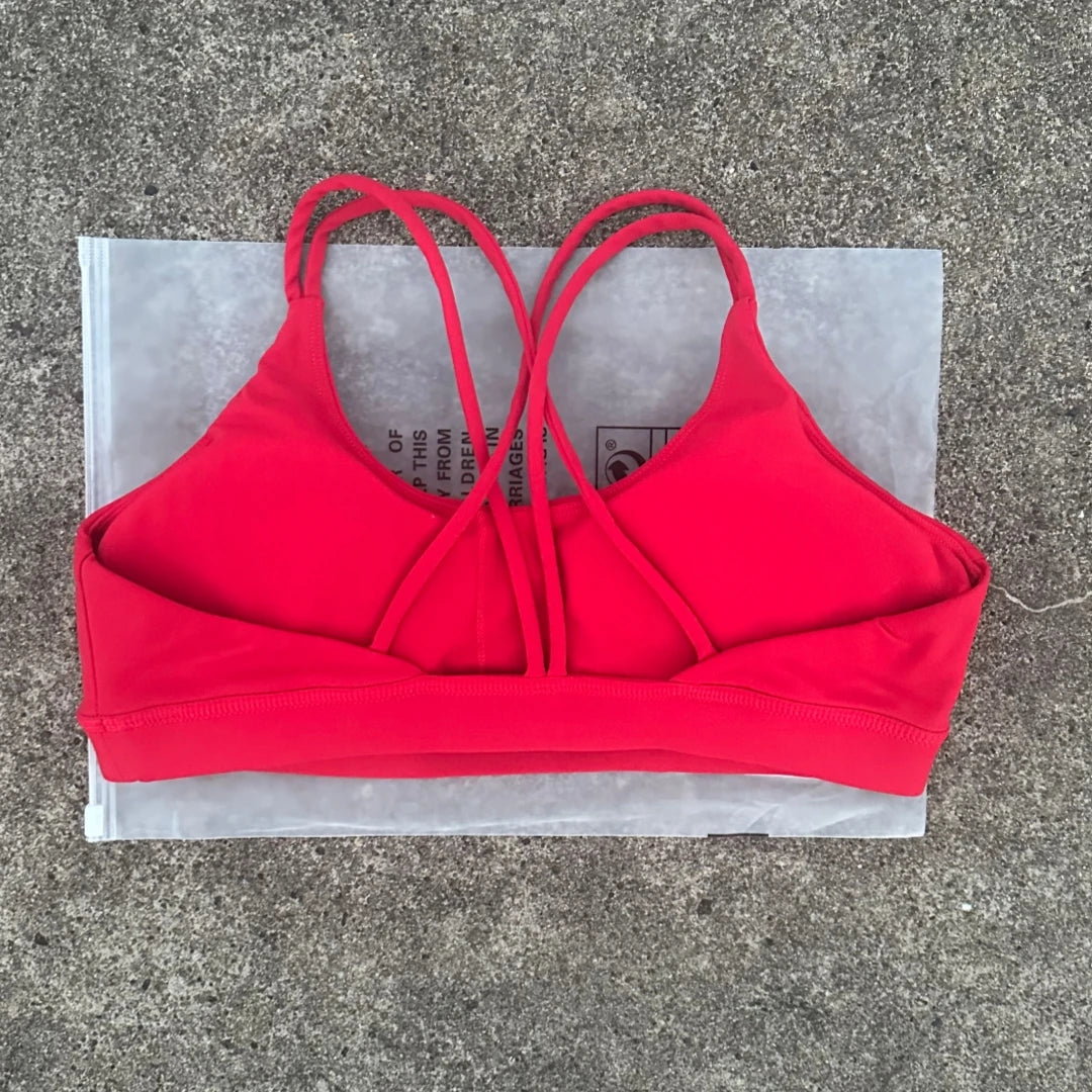 Women's Multi Strap Cross Back Sports Bra