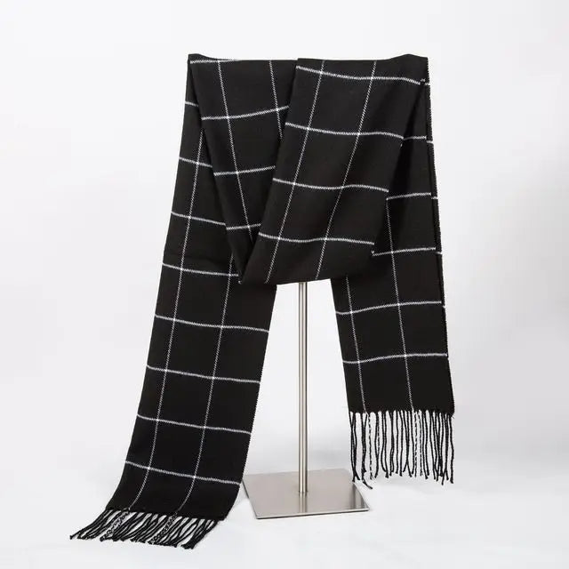 Block Plaid Open Front Poncho for Layering over Outfits