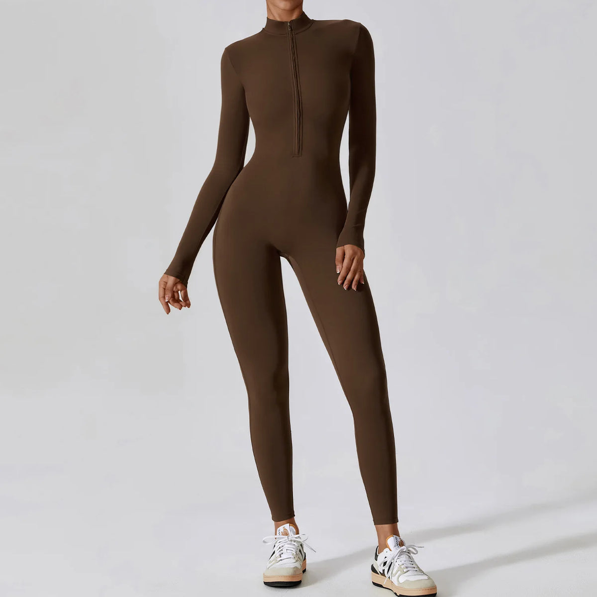 Women's Zip-Front Yoga Jumpsuit