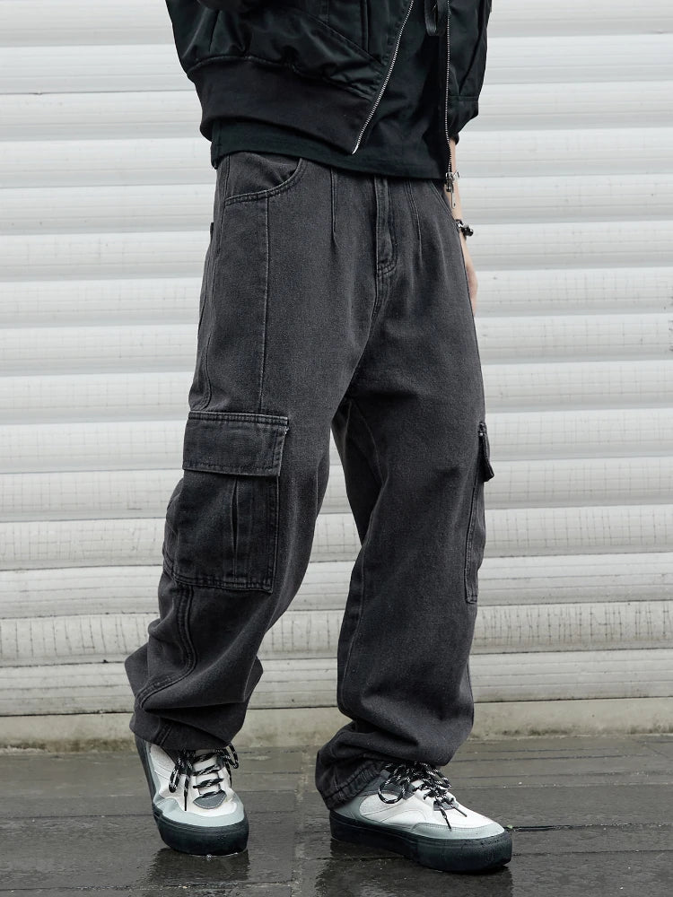 Men's Wide Leg Denim Jeans for Casual Everyday Wear