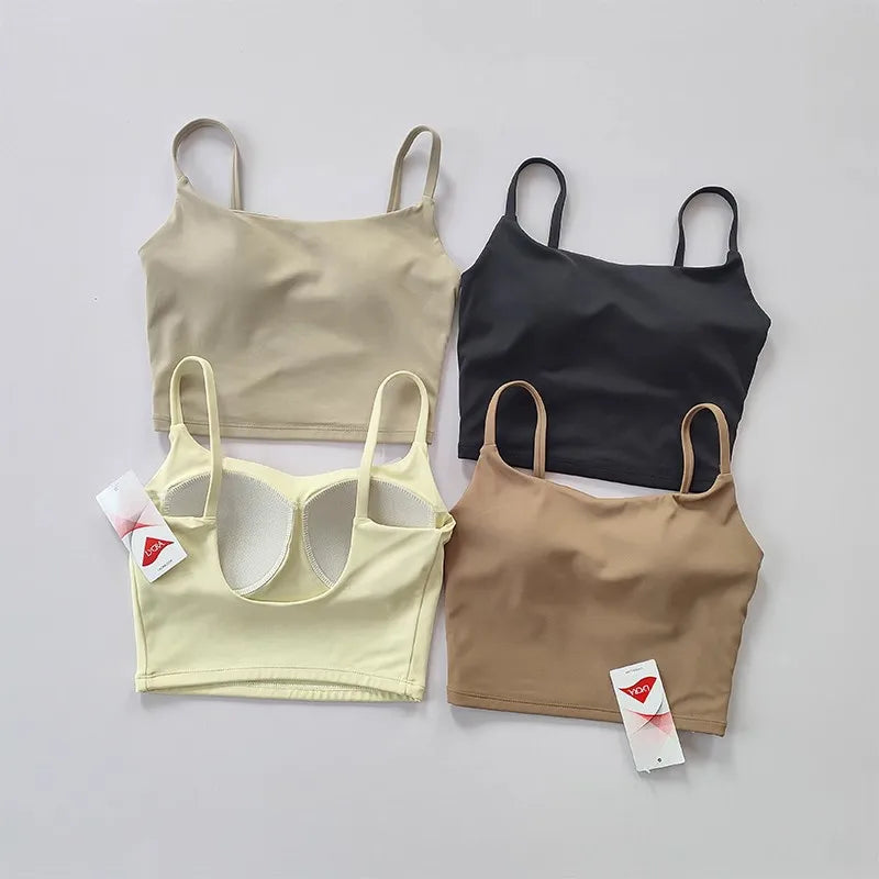 Women's Scoop Neck Wide Strap Sports Bra