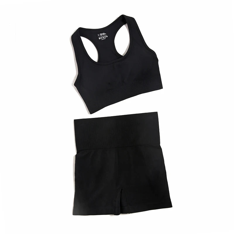 Women's Variable Sleeve Top And Bottoms Yoga Set