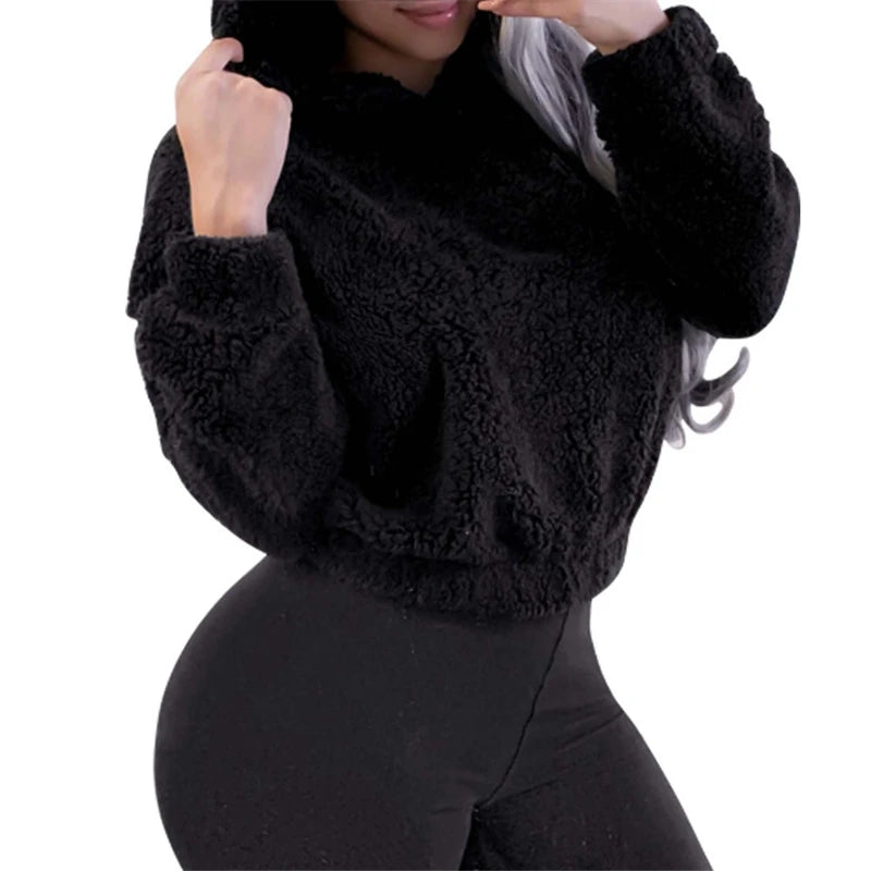 Bear Ear Long Sleeve Pullover Casual Hoodie for Layering