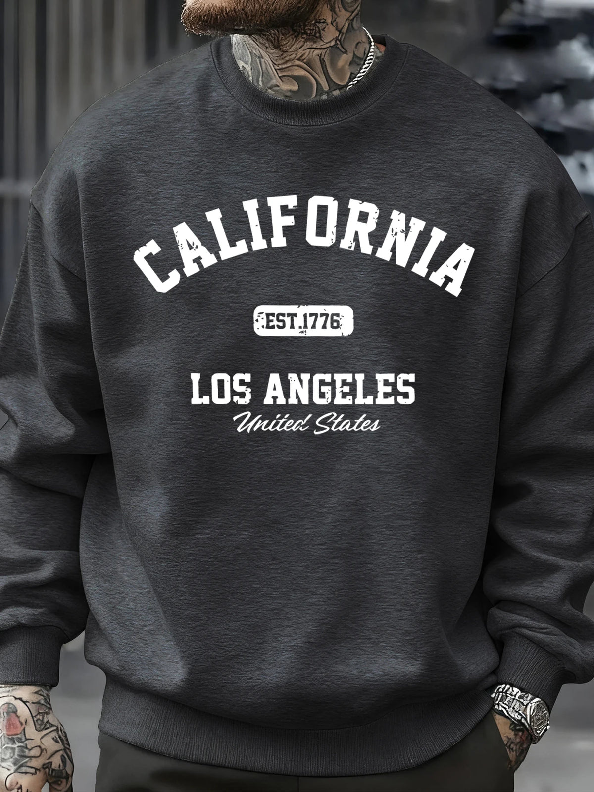 Men's California Los Angeles Fleece Crewneck Sweatshirt