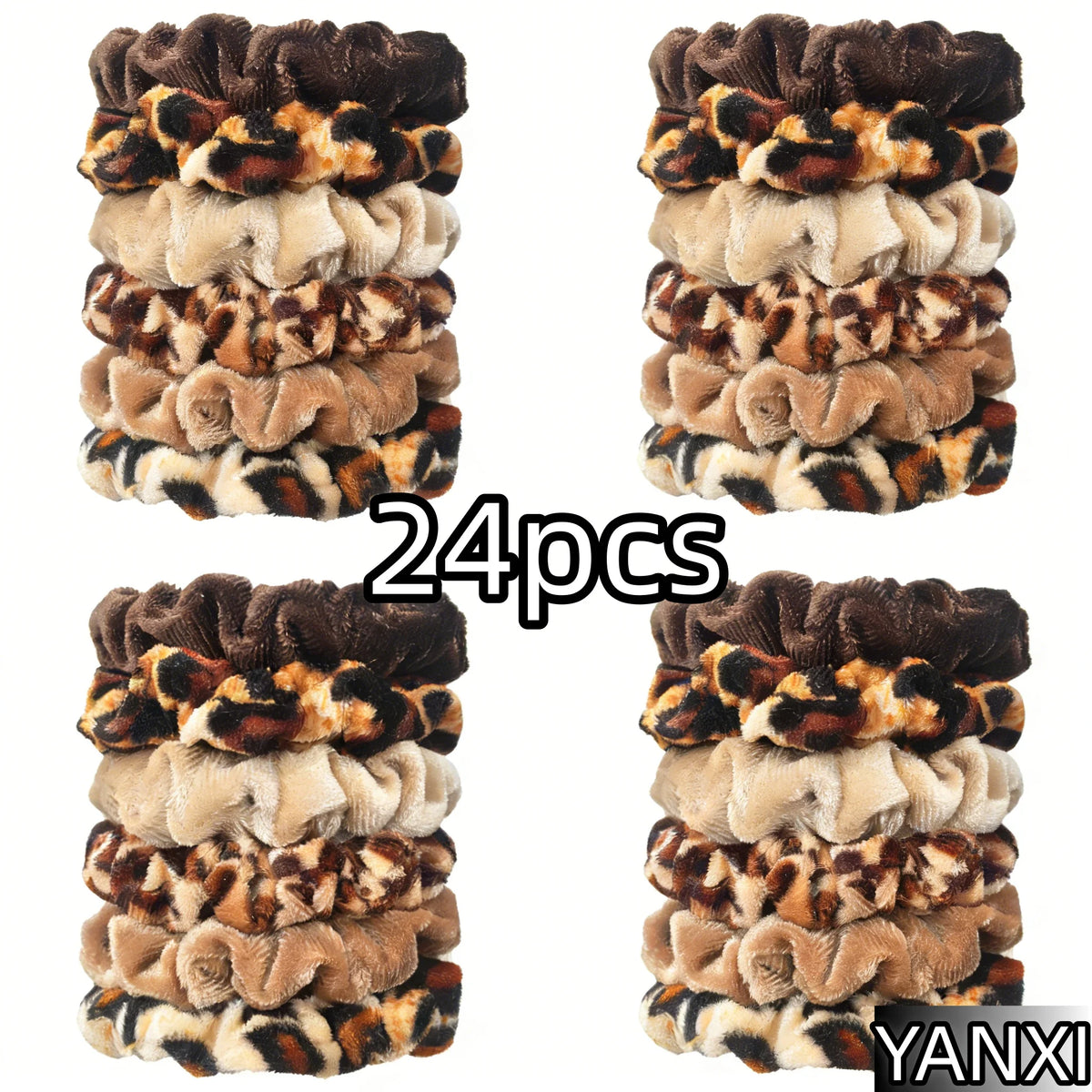 Fabric Scrunchie Elastic Hair Band for Ponytail and Bun Styling