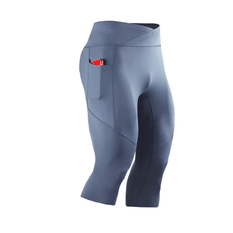 Panelled Cropped Training Leggings with Original Size and Style Options