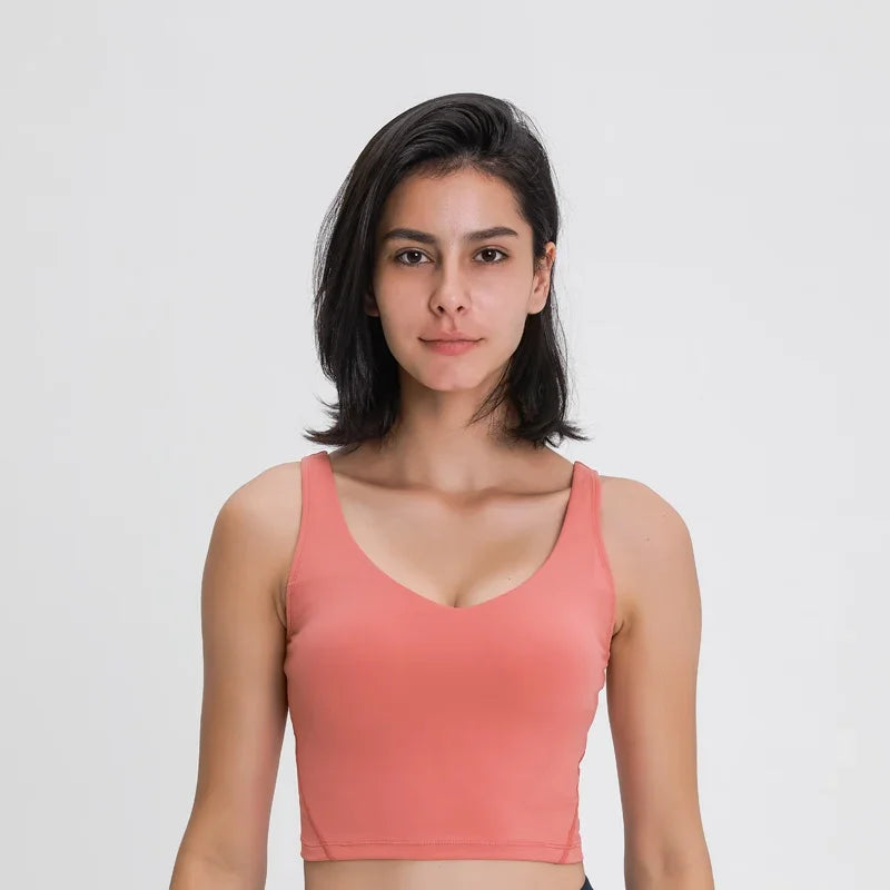 Women's V Neck Longline Tank Top