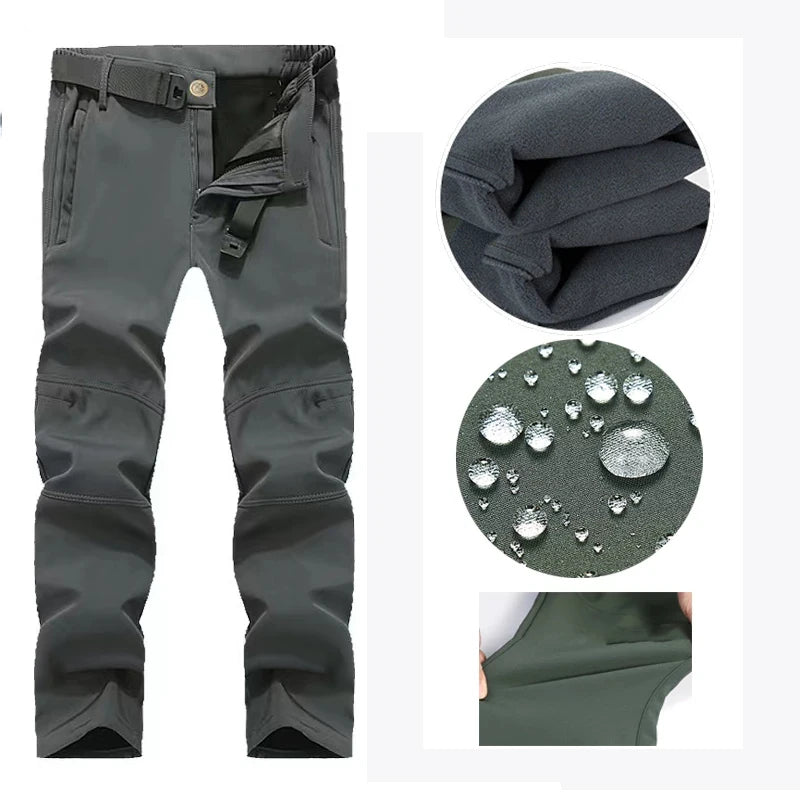 Outdoor Hooded Jacket and Trouser Clothing Set with Style Options