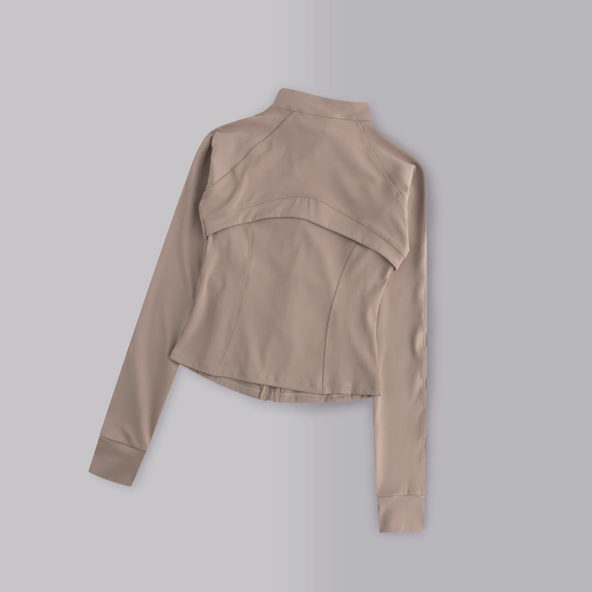 Women's Stand Collar Full Zip Sports Jacket For Workout Outfits