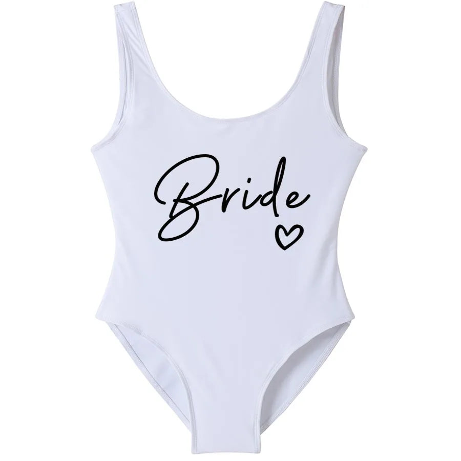 Team Bride One-Piece Swimsuit