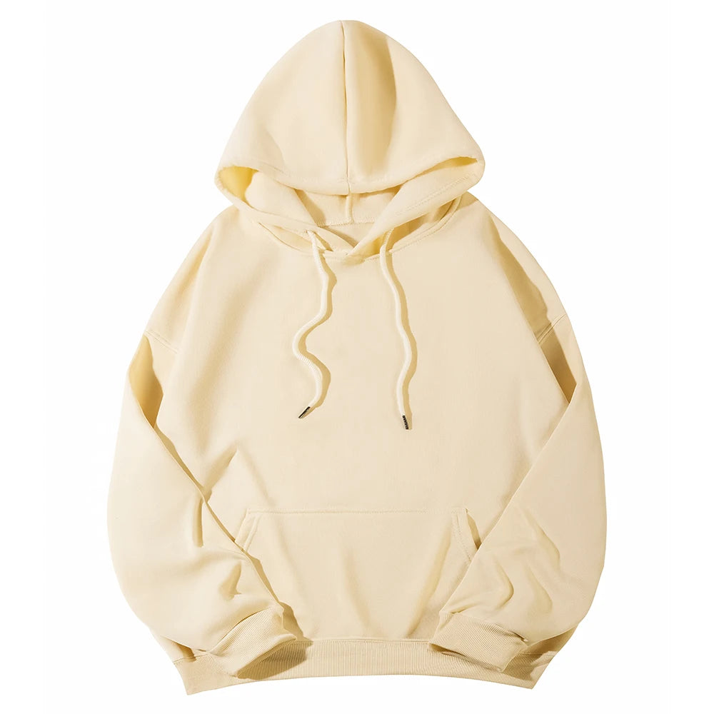 Long Sleeve Casual Hooded Sweatshirt with Relaxed Streetwear Styling
