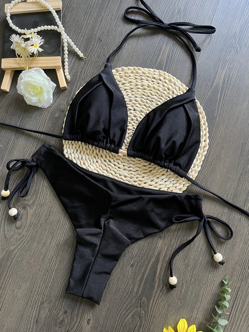 Solid Triangle Bikini