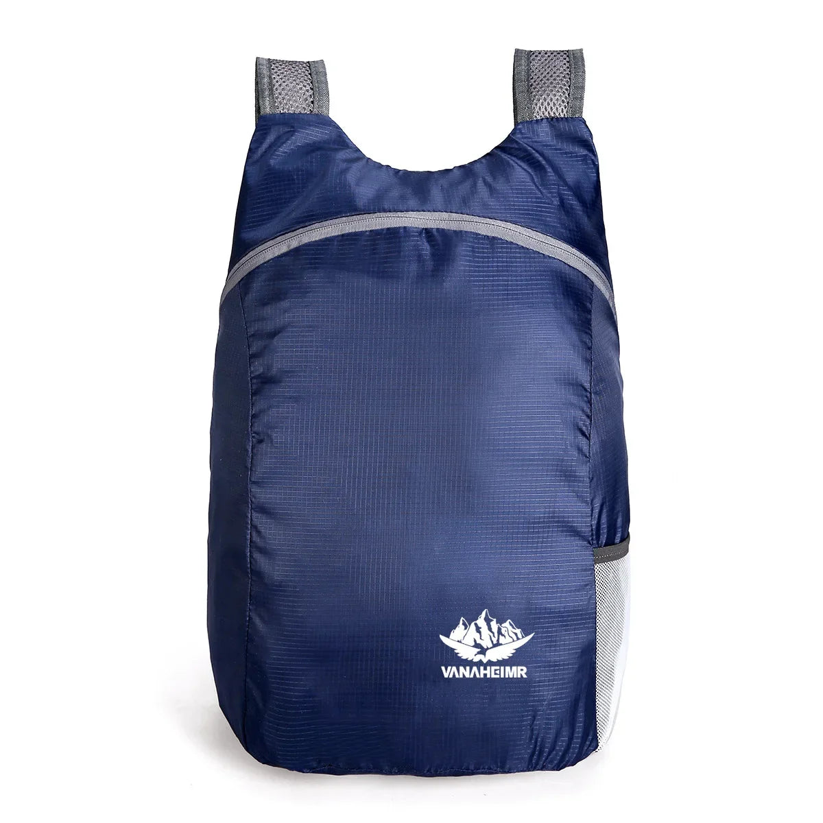 Foldable Backpack with Front Pocket and Side Bottle Pockets