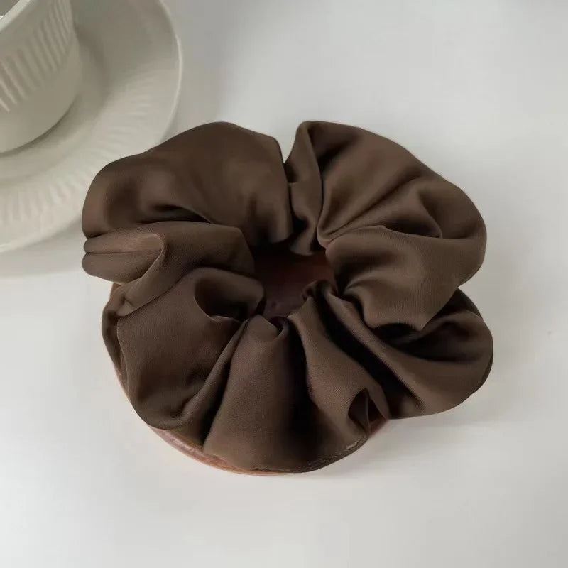 Fabric Scrunchie Elastic Hair Band for Ponytail and Bun Styling