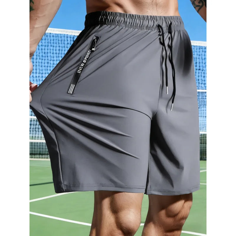 Elastic Waist Short Length Running Sports Shorts for Training