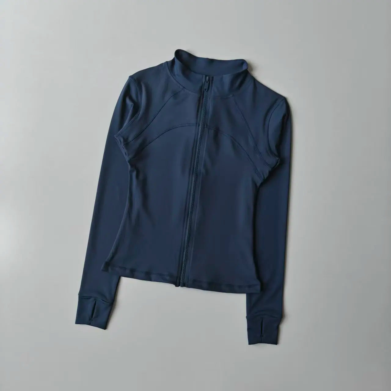 Stand Collar Long Sleeve Full Zip Yoga Training Jacket