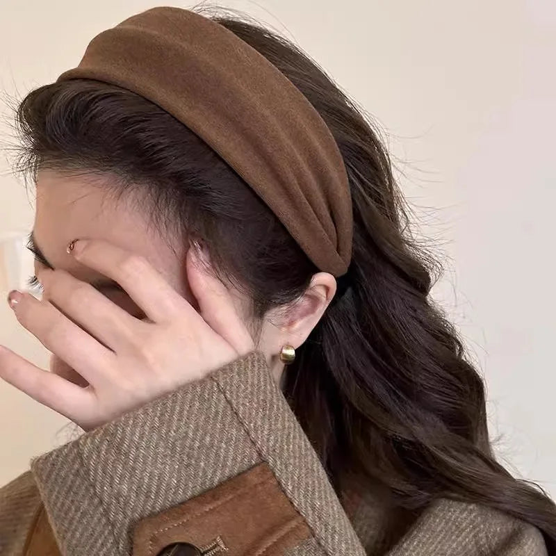 Wide Fabric Covered Padded Headband for Everyday Hair Styling