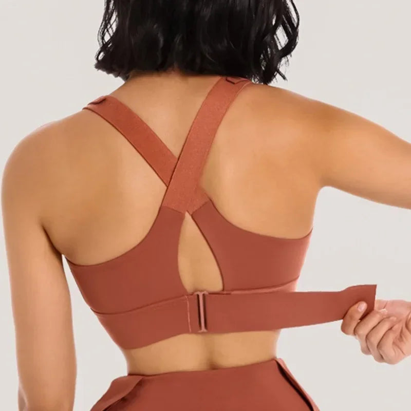 Women's Zip-Front Sports Bra