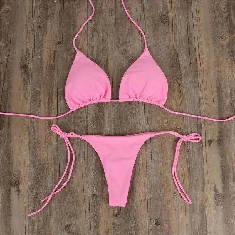 Solid Color Bikini