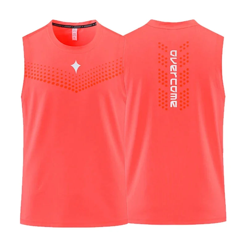 Sleeveless Crew Neck Racerback Running Training Tank Top