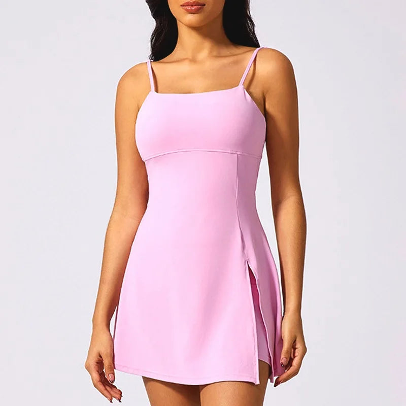 Women's Slim-Strap A-Line Tennis Dress