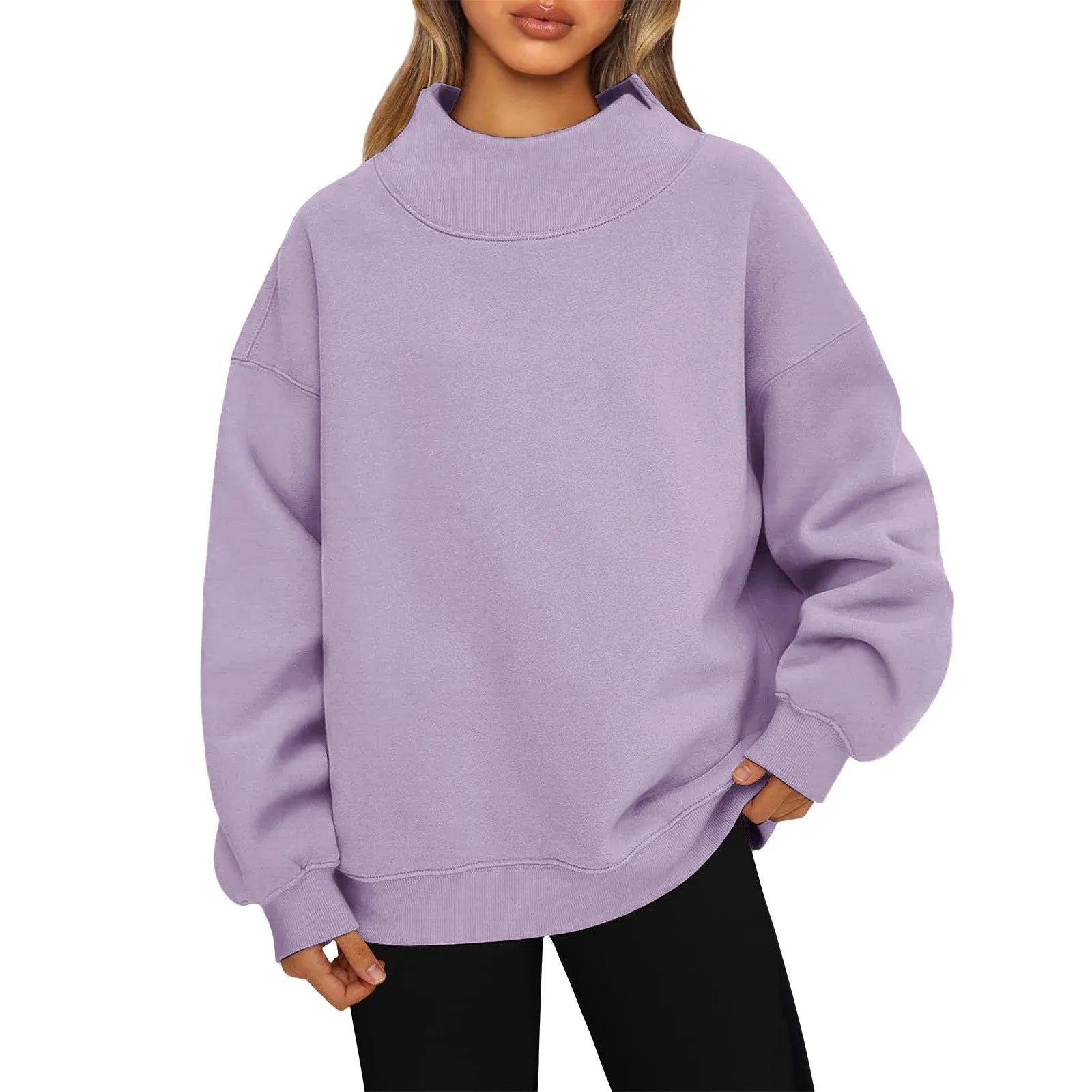 Long Sleeve Casual Pullover Sweatshirt with Original Style Options
