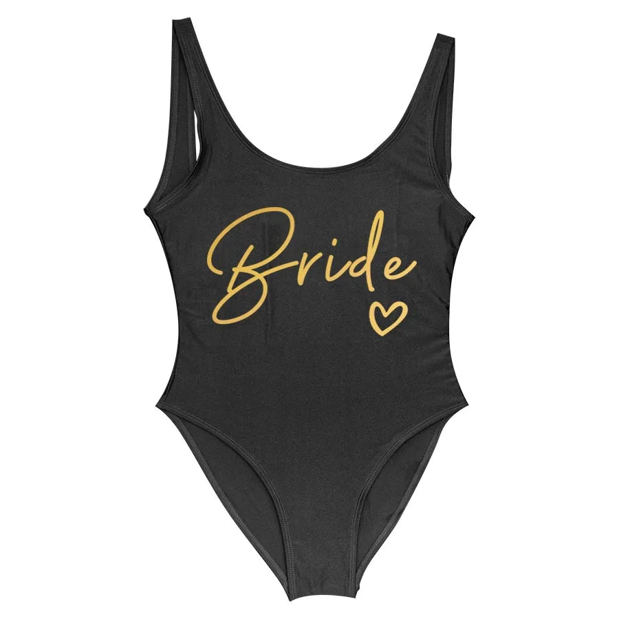 Team Bride One-Piece Swimsuit
