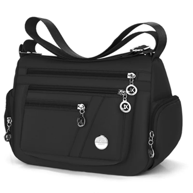 Multi Pocket Crossbody Bag with Adjustable Shoulder Strap