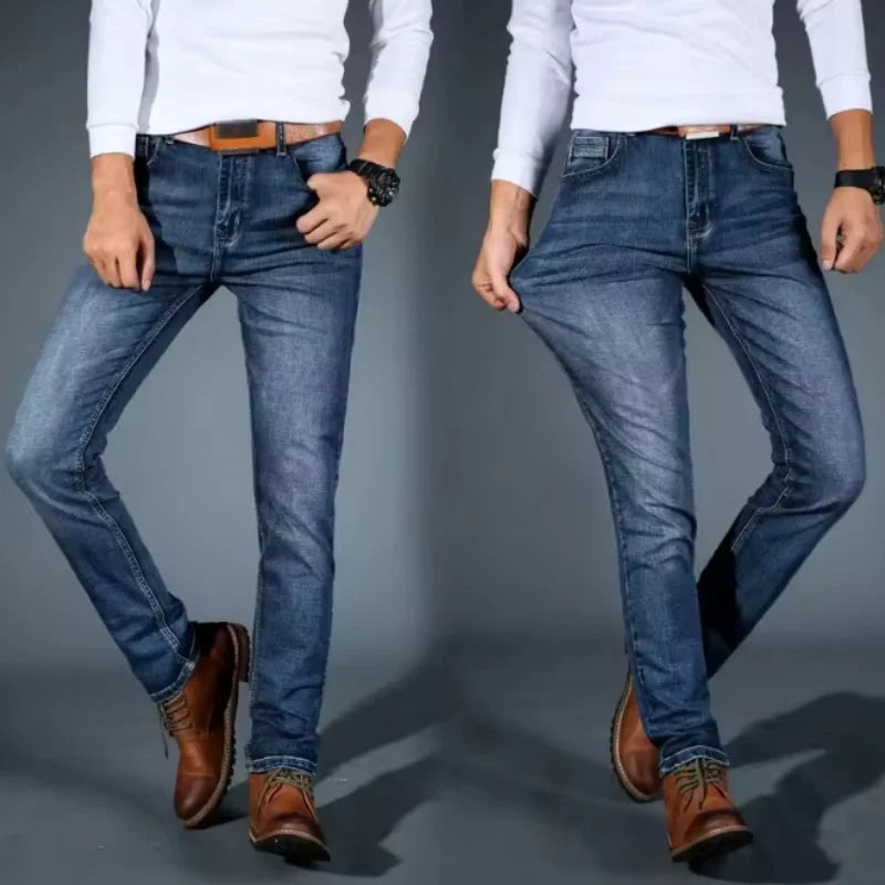 Men's Straight Leg Denim Jeans for Casual Everyday Wear