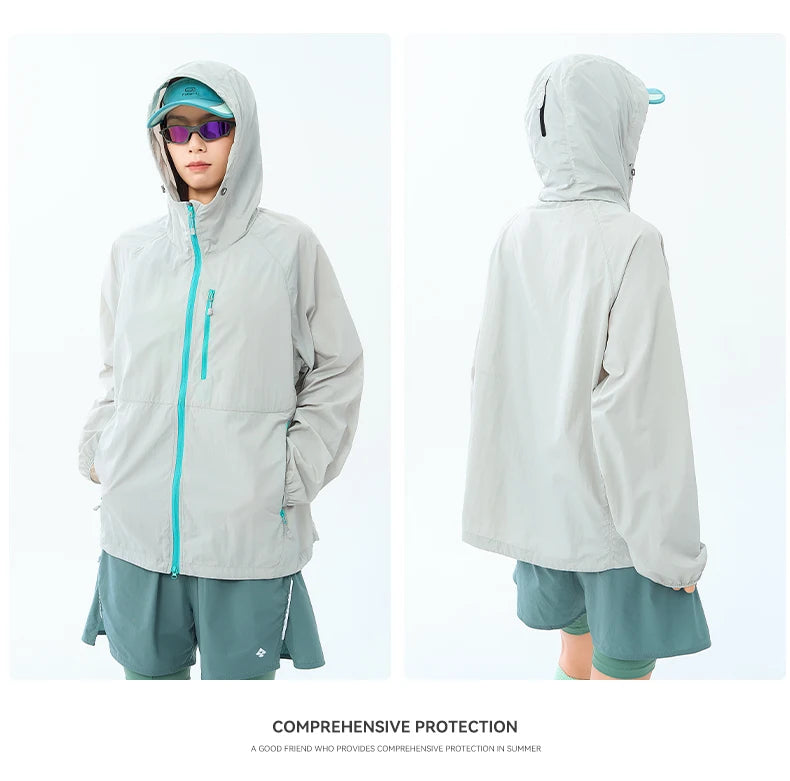 Lightweight Hooded Hiking Windbreaker Jacket for Trail Wear