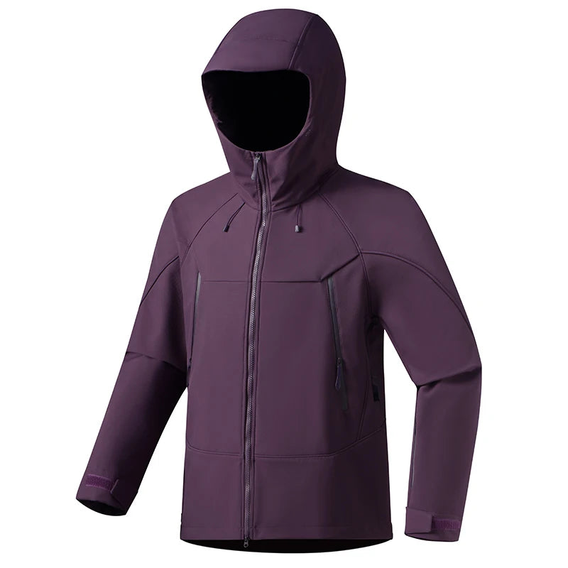 Unisex Waterproof Softshell Hiking Jacket for Camping