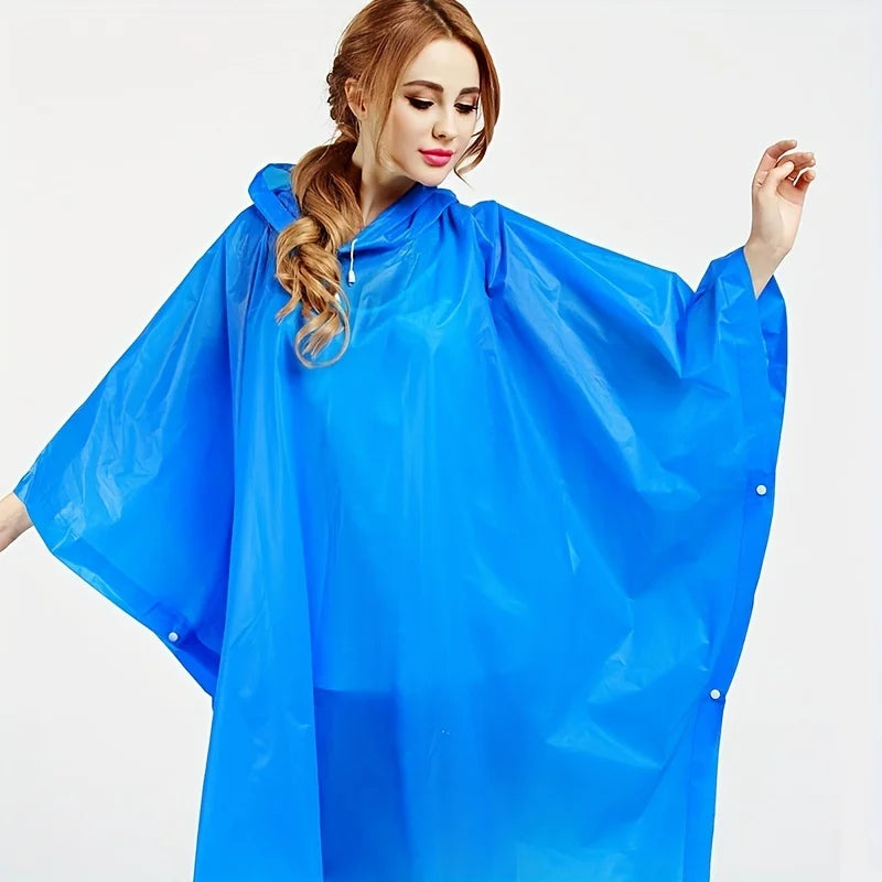 Hooded Loose Drape Poncho for Layering over Outfits