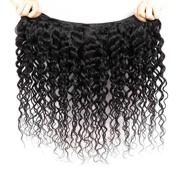 NextFace Brazilian Hair 32 34 inch Water Wave Human Hair Bundles Natural Color Water Wave Hair Bundles Thick Hair Weaves